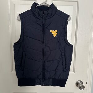 WVU Mountaineers Puffer Vest Women - Medium